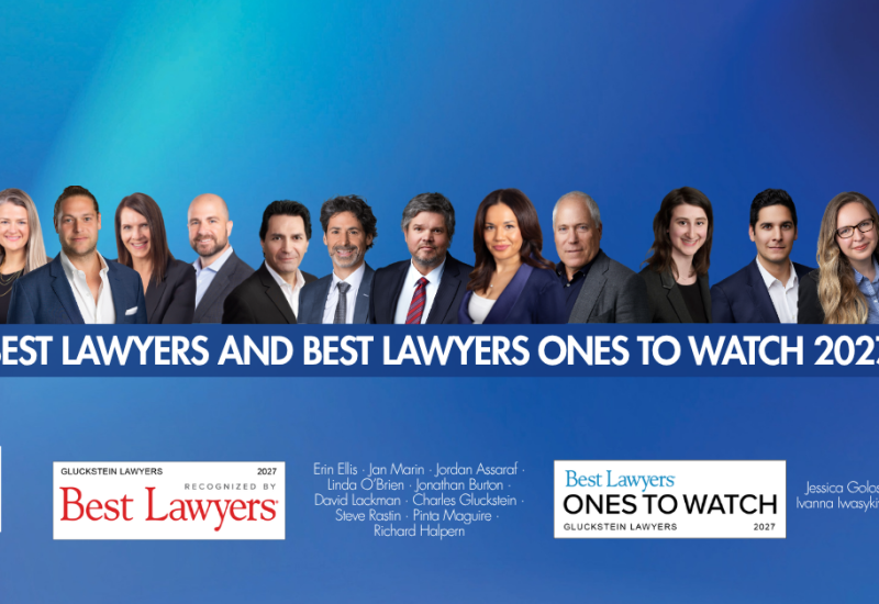 14 Gluckstein Lawyers Recognized in the 2027 Edition of The Best Lawyers in Canada™